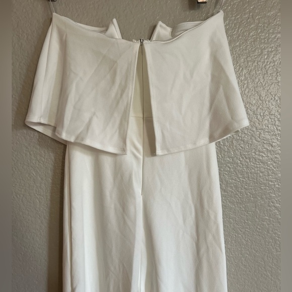 Power of Love White Strapless Jumpsuit - Picture 5 of 8